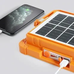 كشاف طاقة شمسية 1000 واط – إضاءة خارجية قوية مع USB وشحن Type-C - صورة 5