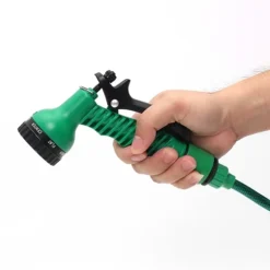بكرة خرطوم حديقة 10 متر مع مسدس رش 7 وظائف – تصميم محمول وعملي - صورة 4