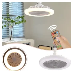 مروحة مع إضاءة LED 2 في 1 بريموت – لمبة مروحة E27 بثلاث سرعات