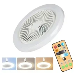 مروحة مع إضاءة LED 2 في 1 بريموت – لمبة مروحة E27 بثلاث سرعات - صورة 4