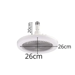 مروحة مع إضاءة LED 2 في 1 بريموت – لمبة مروحة E27 بثلاث سرعات - صورة 6