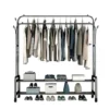 رف الملابس المعدني مزدوج القضبان من 2 طبقات
