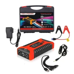 مشغل بطارية السيارة وباور بانك 99800mAh مع إضاءة طوارئ وشحن USB متعدد موديل 29B