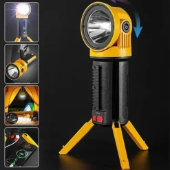 مصباح LED خارجي 3200 لومن مع حامل ثلاثي القوائم - صورة 2