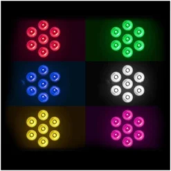 إضاءة ذكية 4 في 1 برأس متحرك وزاوية 250° تأثير قوس قزح LED مذهل - صورة 8