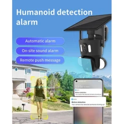 كاميرا شمسية بدقة - كاميرا شمسية  بدقة 4K وعدسة مزدوجة – تتبع ذكي لحركة الإنسان واتصال 4G - صورة 6