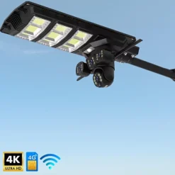 كاميرا مراقبة شمسية 4K بزاوية 360° واتصال 4G/WiFi – مزودة بكشاف ذكي ورؤية ليلية (SPM-XA01) - صورة 2