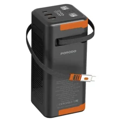 باور بنك 50000mAh مع كابل USB-C قابل للسحب وشحن سريع