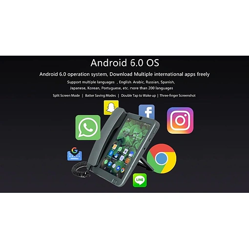 هاتف أرضي ولاسلكي يعمل بنظام Android مع شاشة 8 بوصات - صورة 8