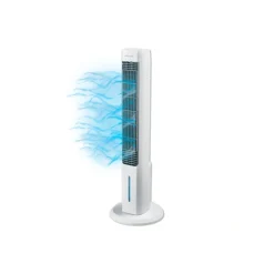 مروحة عامودية Arctic Air للتبريد بالبخار مع إضاءة ليلية LED تصميم عصري بقدرة 80 واط