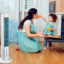 مروحة عامودية Arctic Air للتبريد بالبخار مع إضاءة ليلية LED تصميم عصري بقدرة 80 واط - صورة 8
