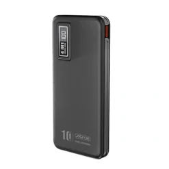 باور بانك بسعة 10000mAh شحن سريع 22.5W مع 4 كابلات مدمجة وشاشة رقمية ASPOR A300PD - صورة 5