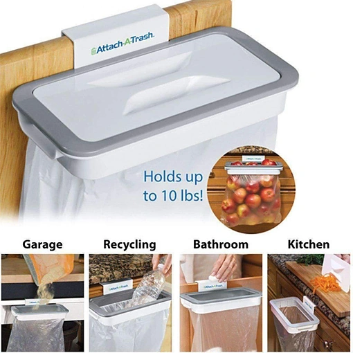 Attach A Trash - Attach-A-Trash حامل أكياس القمامة المعلقة - صورة 3