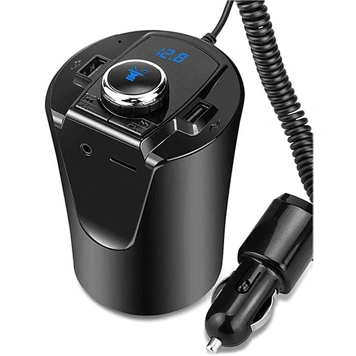 جهاز إرسال FM بلوتوث للسيارة مع شاحن USB مزدوج - صورة 2