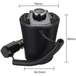 جهاز إرسال FM بلوتوث للسيارة مع شاحن USB مزدوج - صورة 5