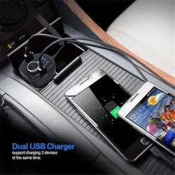 جهاز إرسال FM بلوتوث للسيارة مع شاحن USB مزدوج - صورة 7