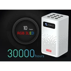 جهاز عرض بروجكتور محمول C900 – DLP ذكي مع بلوتوث بطارية داخلية - صورة 4