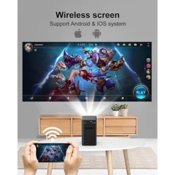 جهاز عرض بروجكتور محمول C900 – DLP ذكي مع بلوتوث بطارية داخلية - صورة 10