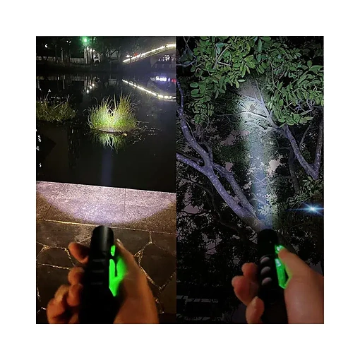 مصباح يدوي كوبرا LED فائق السطوع قابل لإعادة الشحن USB-C - صورة 3
