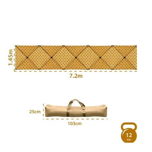 رواق دسكفري 7 2 - رواق دسكفري 7.2×1.45 م – قماش أكسفورد _ مزدوج الطبقات - صورة 2