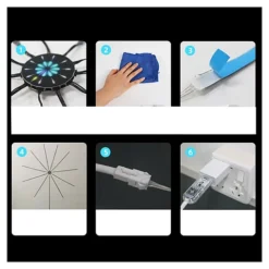 شريط إضاءة LED بشكل ألعاب نارية – مزامنة موسيقى وتحكم ذكي USB - صورة 11