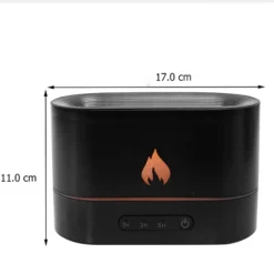 فواحة اللهب المضيئة رذاذ عطري مع إضاءة LED وتأثير شعلة واقعي - صورة 8