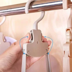 علاقات ملابس بلاستيك قابلة للطي 12 علاقة مريحة للتخزين والتنقل - صورة 3