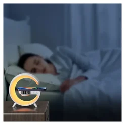 مكبر صوت بلوتوث G-Lamp مع شحن لاسلكي 10 واط وإضاءة - صورة 6