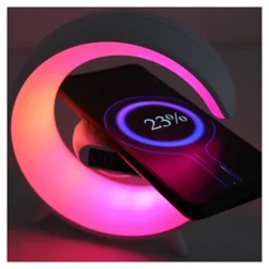 مكبر صوت بلوتوث G-Lamp مع شحن لاسلكي 10 واط وإضاءة - صورة 7