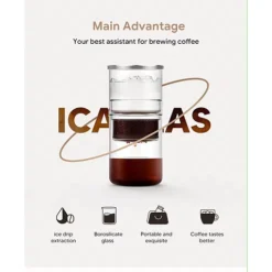 ماكينة تحضير القهوة الباردة iCafilas سعة 300 مل - صورة 8