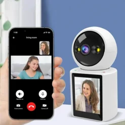 كاميرا مراقبة داخلية WiFi FHD 1080P مكالمات فيديو وصوت ثنائي – iCSee YH-XM-DP06S