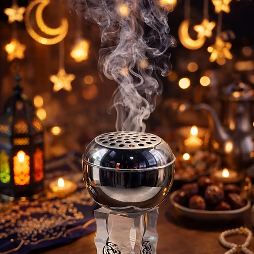 مبخرة بقاعدة زجاجية كريستالية - صورة 2
