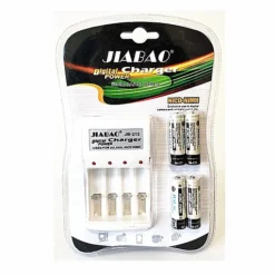 شاحن بطارية Jiabao JB212 مع 4 بطاريات AA – طاقة تدوم لأطول وقت - صورة 2