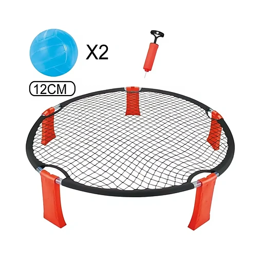 لعبة كرة الشبكة المرتدة للأطفال شبكة دائرية مع كرتين ومنفاخ - صورة 6