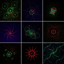 كشاف إضاءة ليزر + RGBW + UV مع 8 فتحات وتحكم صوتي ولاسلكي عروض داخلية ساحرة - صورة 5