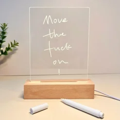 لوح أكريليك قابل للكتابة بإضاءة LED - صورة 2