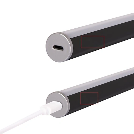 مصباح مكياج LED للمرآة 30 سم ببطارية ليثيوم ولمس وشحن USB - صورة 4