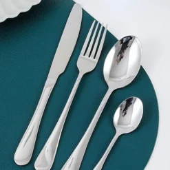 طقم معالق أدوات مائدة فاخر مع صندوق تصميم بيضة 24 حبة - صورة 10