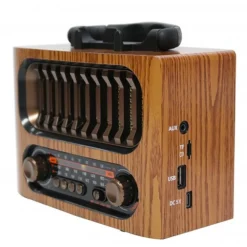 راديو بلوتوث محمول M-1930BT – مع USB وTF وتصميم كلاسيكي - صورة 3