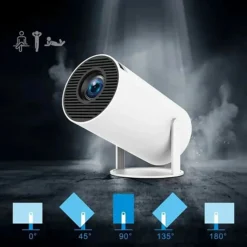بروجكتر ألعاب ذكي M300 MAX بدقة 4K – مسرح منزلي مع يدين تحكم لاسلكية - صورة 6