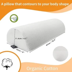 وسادة ركبة نصف قمر من الميموري فوم لتخفيف الضغط ودعم الظهر والركبتين - صورة 4