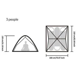 خيمة NATUREHIKE POP UP سريعة الفتح 2.1×1.8 م – لون أزرق - صورة 8