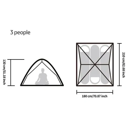 خيمة NATUREHIKE POP UP سريعة الفتح 2.1×1.8 م – لون أزرق - صورة 8