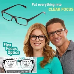 نظارات القراءة ذات التركيز التلقائي One Power Readers للرجال والنساء - صورة 3