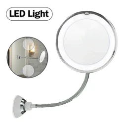 مرآة تجميل LED معلّقة بميزة التكبير ×5 – ONE X5 رؤية واضحة ولمسة جمالية - صورة 2
