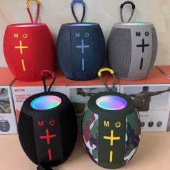 مكبر صوت بلوتوث محمول بإضاءة RGB وبطارية 1200mAh
