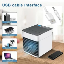 مكيف هواء صغير محمول بمنفذ USB – مكيف هواء مربع بارد سهل الاستخدام - صورة 4