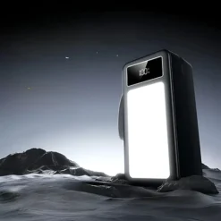 باور بانك بسعة 60000mAh مع شحن سريع 22.5 واط و4 كابلات مدمجة وإضاءة LED - صورة 3