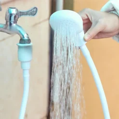 رأس دش محمول سريع التوصيل للحوض – خرطوم استحمام مرن لغسل الشعر والحيوانات الأليفة - صورة 8