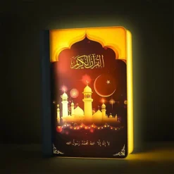مكبر صوت القرآن الكريم مع إضاءة ملونة وجهاز تحكم عن بعد - صورة 7
